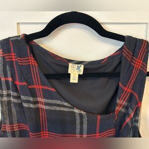 EUC plaid anthropologie dress size 4